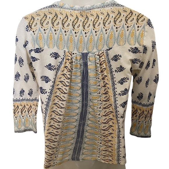 LUCKY BRAND Boho Bohemian Blouse Women XS - Picture 3 of 4